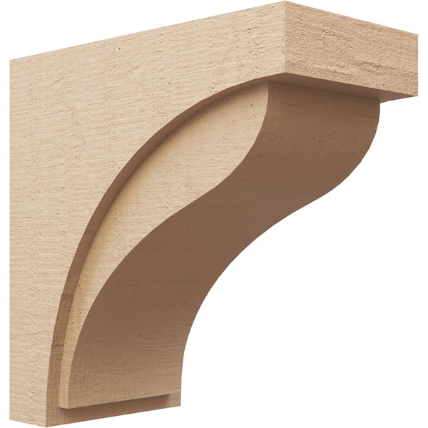 Ekena Millwork 12"W x 24"D x 24"H Classic Helena Rough Cedar Woodgrain TimberThane Corbel, Primed Tan CORUR12X24X24HELRCPR - main